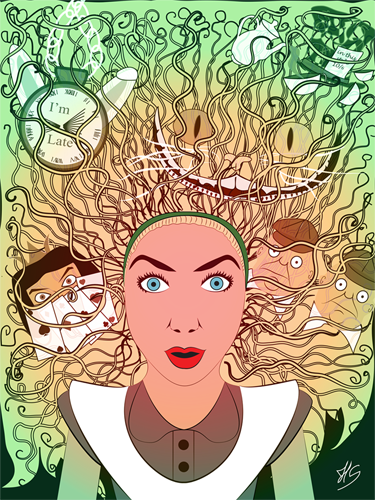Alice in Wonderland illustration